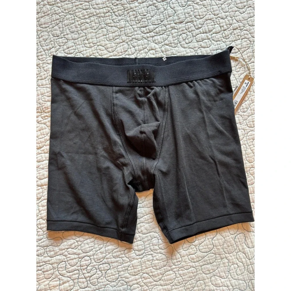 SKIMS Mens Boxer Brief Onyx Black Size Medium